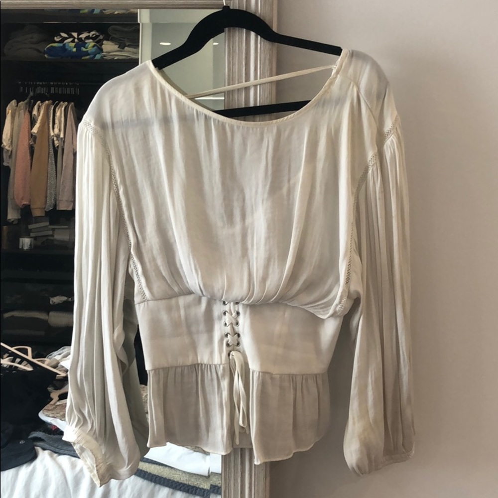 Free people tied blouse